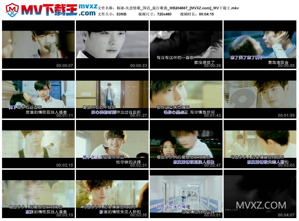 杨竣-失恋情歌_国语_流行歌曲_MB204667